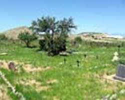 The burial site is on private property so it is only accessible by special permission especially to just family members of the deceased The burial site is on private property so it is only accessible by special permission especially to just family members of the deceased.
